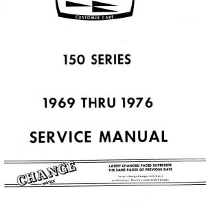 Cessna Model 150 Series 1969 thru1976 Service Manual