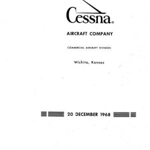 Cessna Model 210 Centurion Service Manual 1969 1968