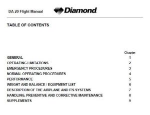 Diamond DA20-A1-VLA Aircraft Flight Manual3