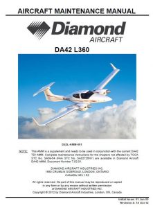 Diamond DA42-L360 Aircraft Maintenance Manual -Incremental Revision