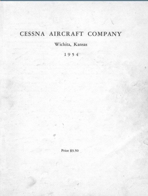 1954 Cessna 120 &140 Illustrated Parts Catalog Manual