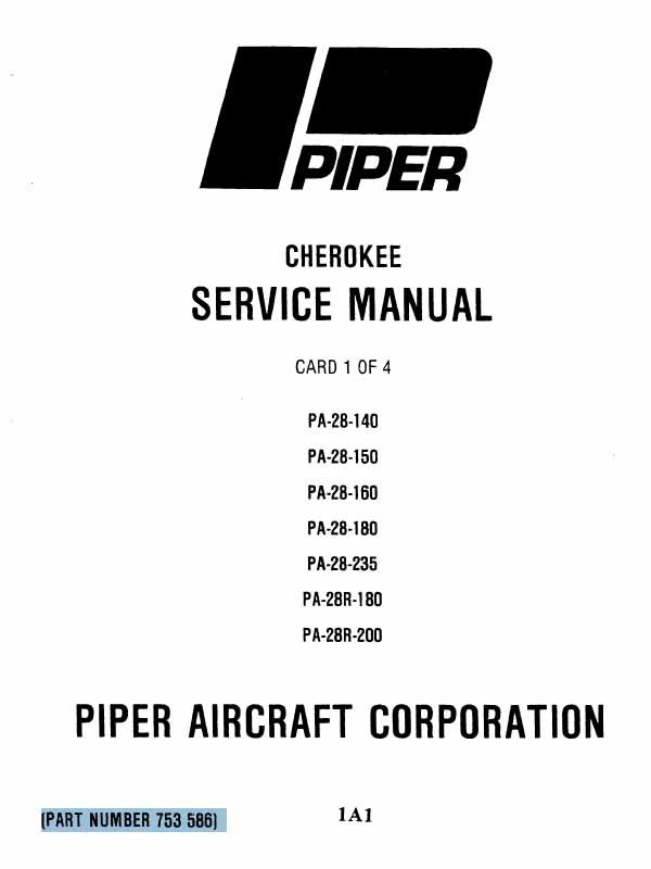 Piper Cherokee Service Manual