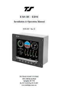 BendixKing EMS BUEDM Installation & Operation Manual
