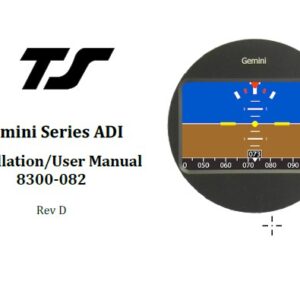 BendixKing TruTrak Gemini Series ADI Installation Manual Part No. 83008082