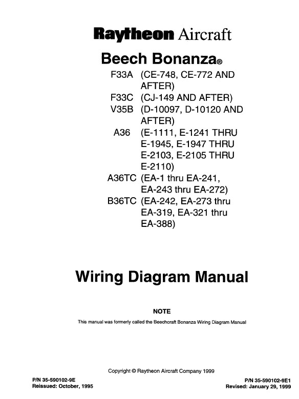 Beechcraft Bonanza Wiring Diagram Manual