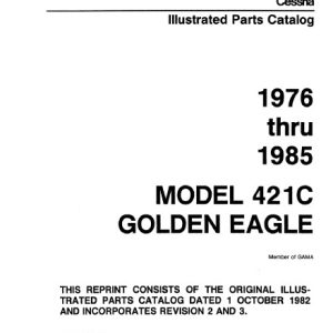 Cessna Model 421C Golden Eagle Illustrated Parts Catalog (1976 Thru 1985), P654-3-12