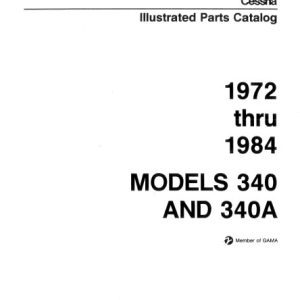 Cessna Models 340 and 340A Illustrated Parts Catalog 1972 Thru 1984, P653-2-12