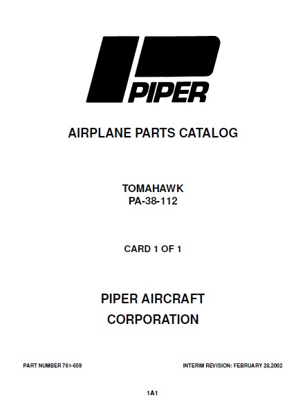 piper tomahawk parts catalog