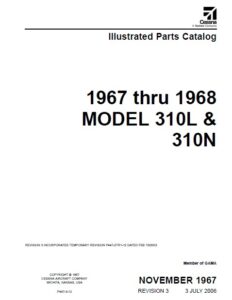 Cessna Model 310L & 310N Illustrated Parts Catalog 1967 Thru 1968, P447-3-12