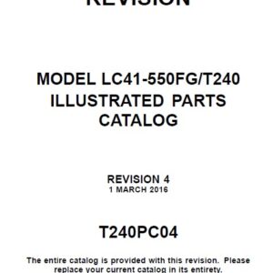 Cessna Model LC41-550FG-T240 Illustrated Parts Catalog T240PC04