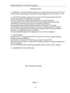 Piper Pawnee Service Manual PA-25 150 235 260 Part Number 753 520.2