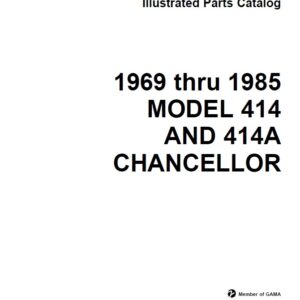 Cessna Model 414 and 414A Chancellor Illustrated Parts catalog 1969 Thru 1985, P656-4-12