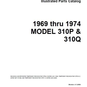 Cessna 310P & 310Q illustrated parts catalog